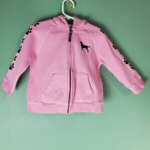 The Black Dog Girls Pink Full Zip Hoodie Size 3T